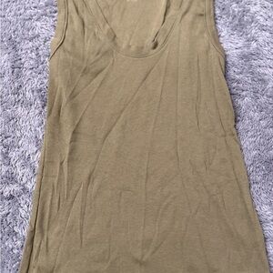 Olive Green Sleeveless Top